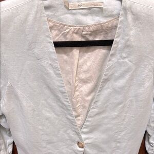 Gibson Light Blue Blazer Lightweight Unstructured Design